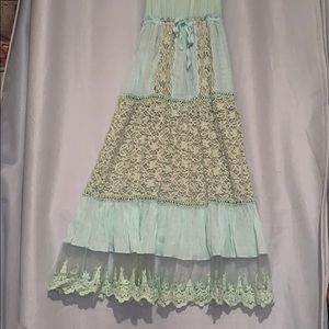 Halter Maxi dress 👗 size S/M